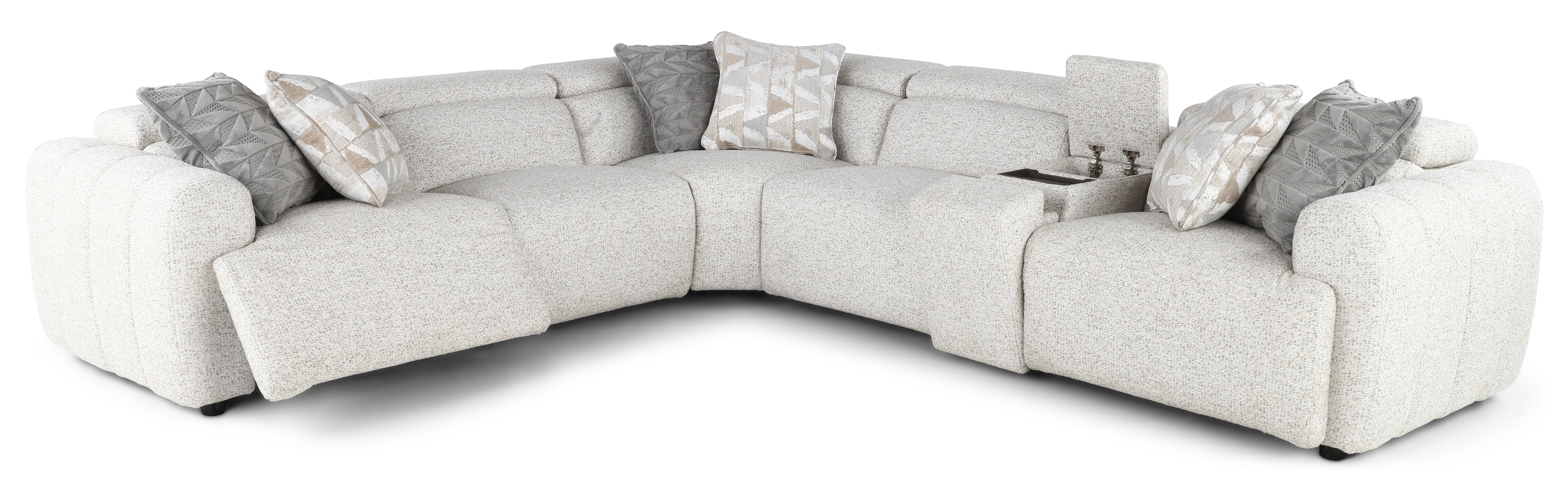 Edition Beige 6-Piece Power Reclining Sectional-4