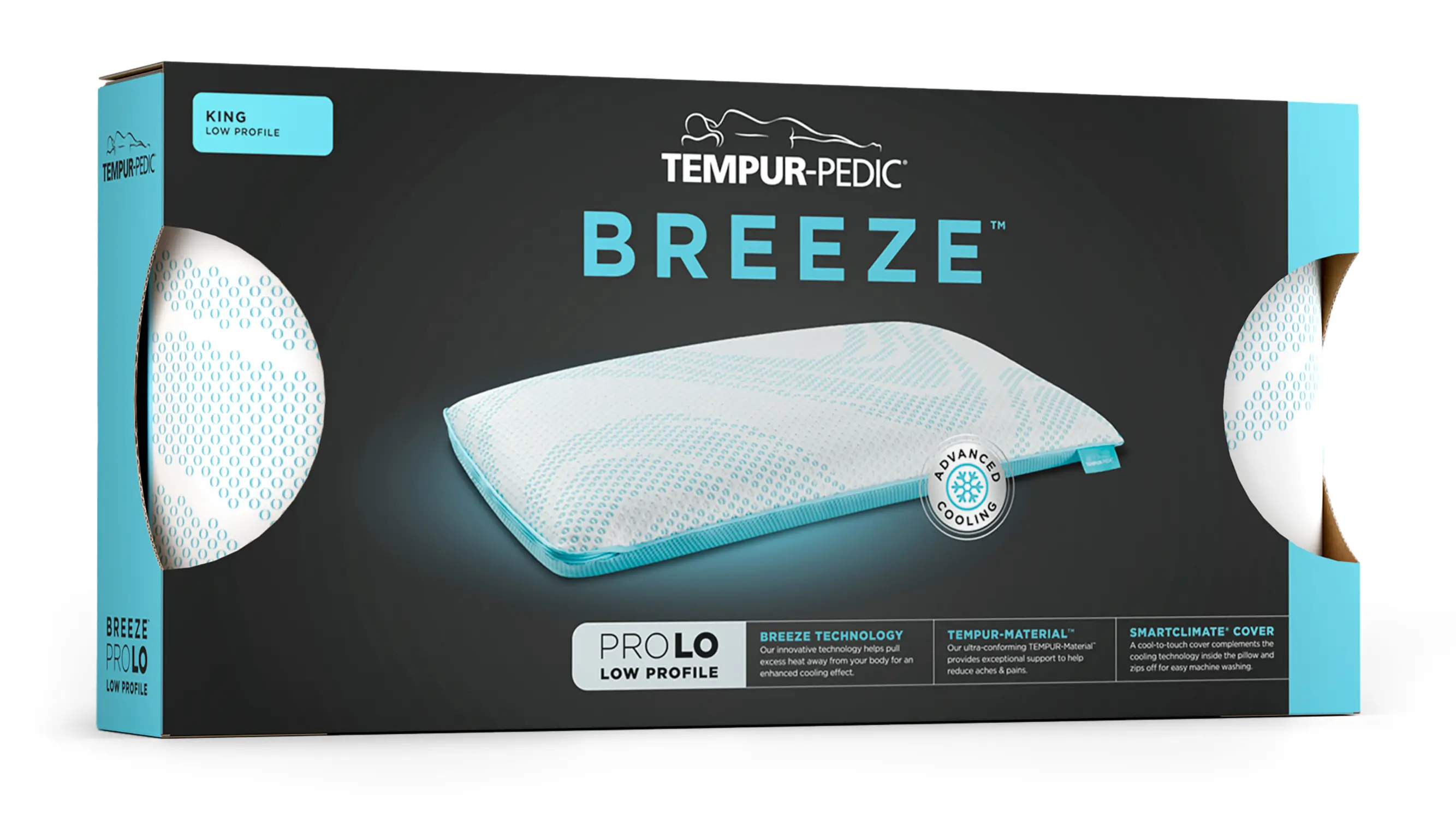 153812P6 Tempur-Pedic TEMPUR-Breeze® ProLo King Pillow-6