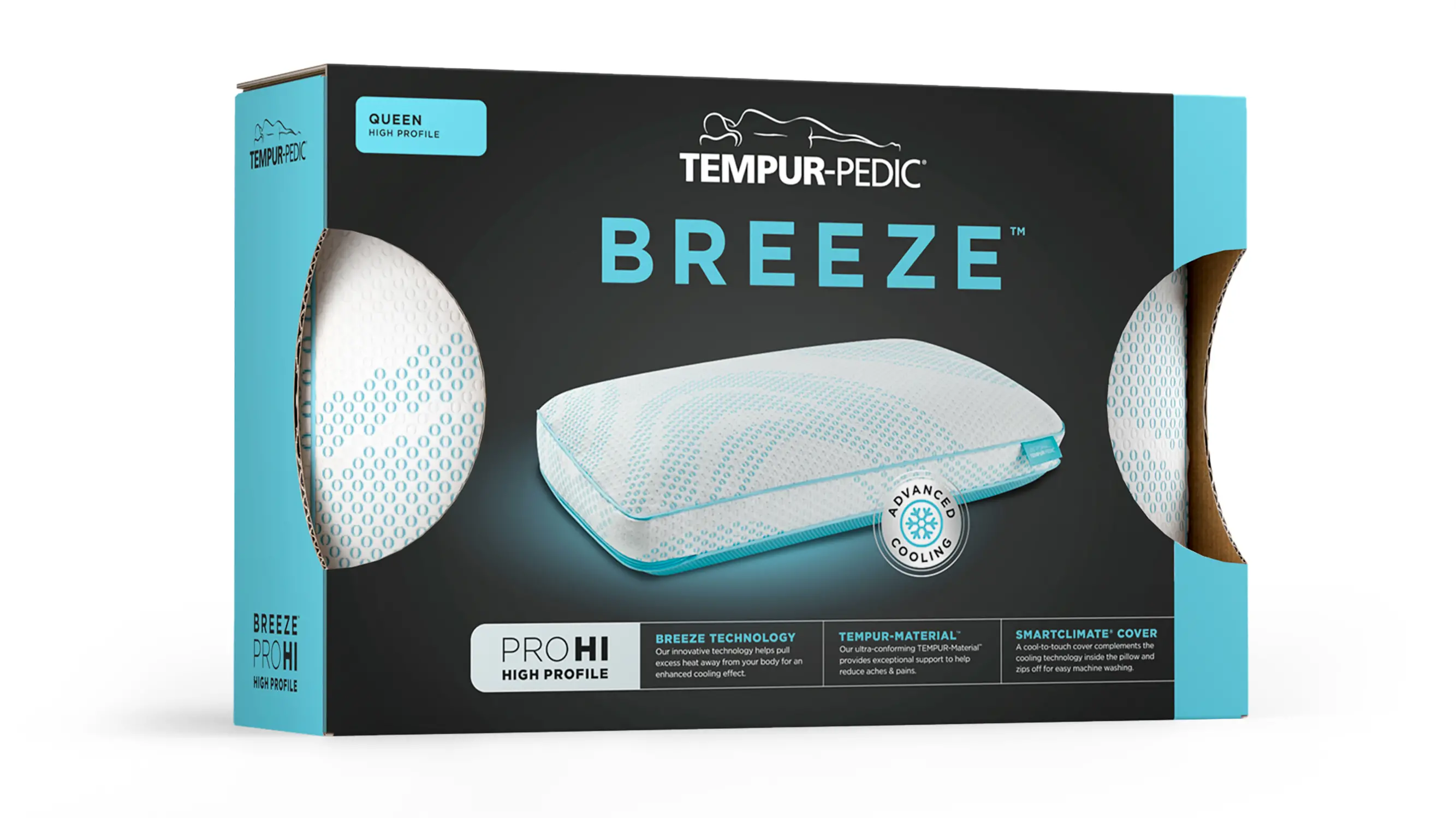 153822P5 Tempur-Pedic TEMPUR-Breeze® ProHi Queen Pillow-5