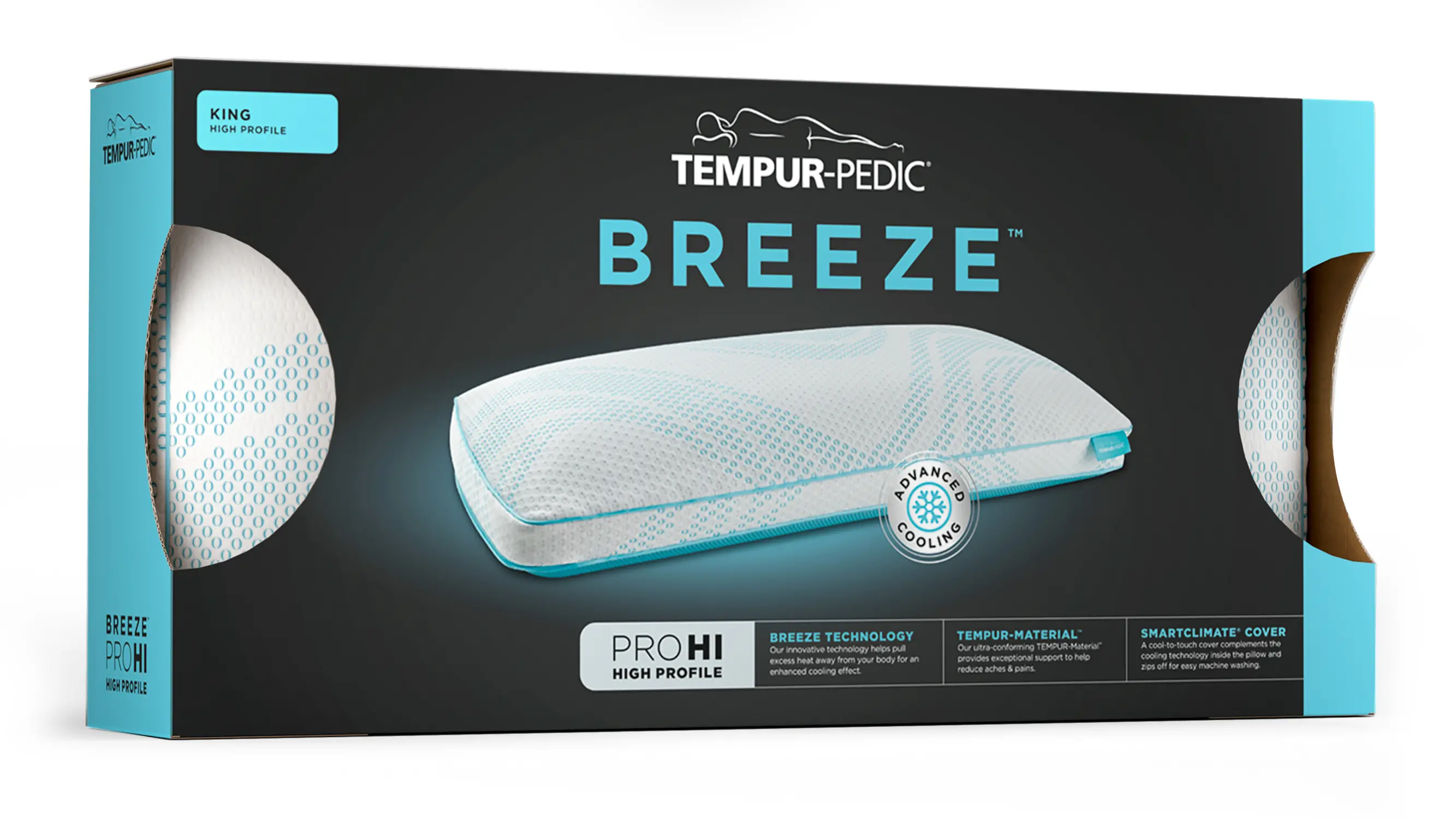 153822P6 Tempur-Pedic TEMPUR-Breeze® ProHi King Pillow-6