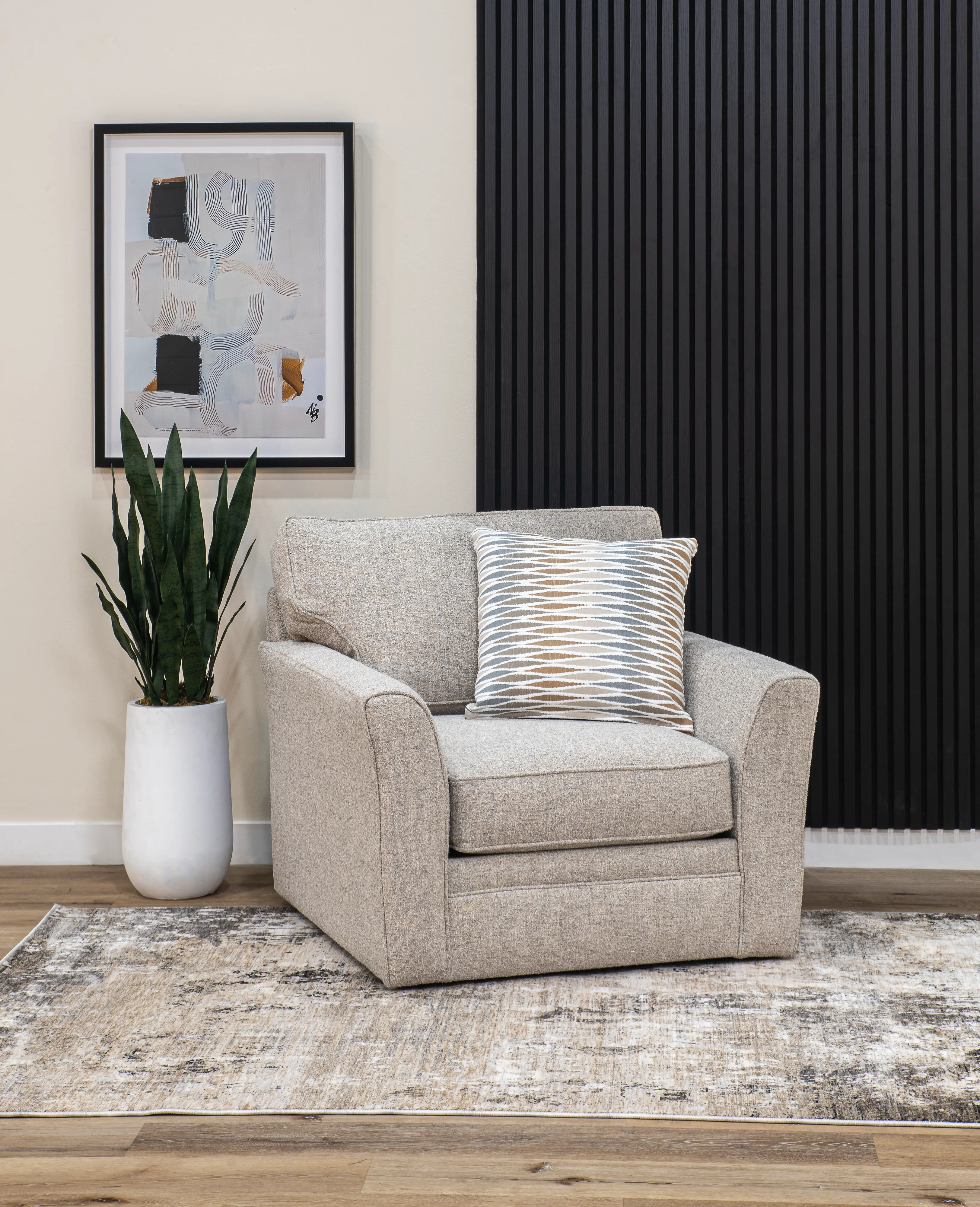 Artemis Beige Swivel Chair-2