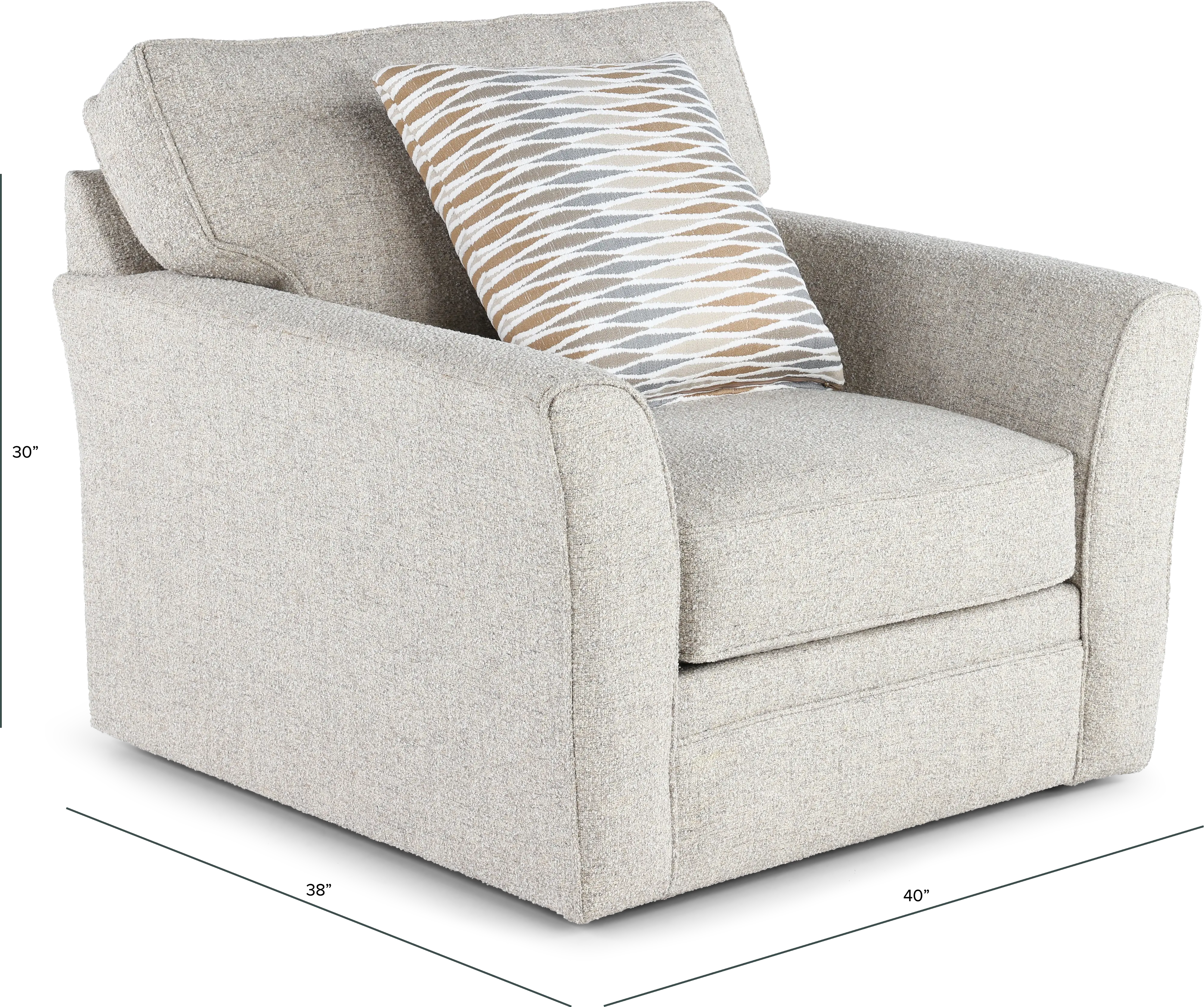 Artemis Beige Swivel Chair-3