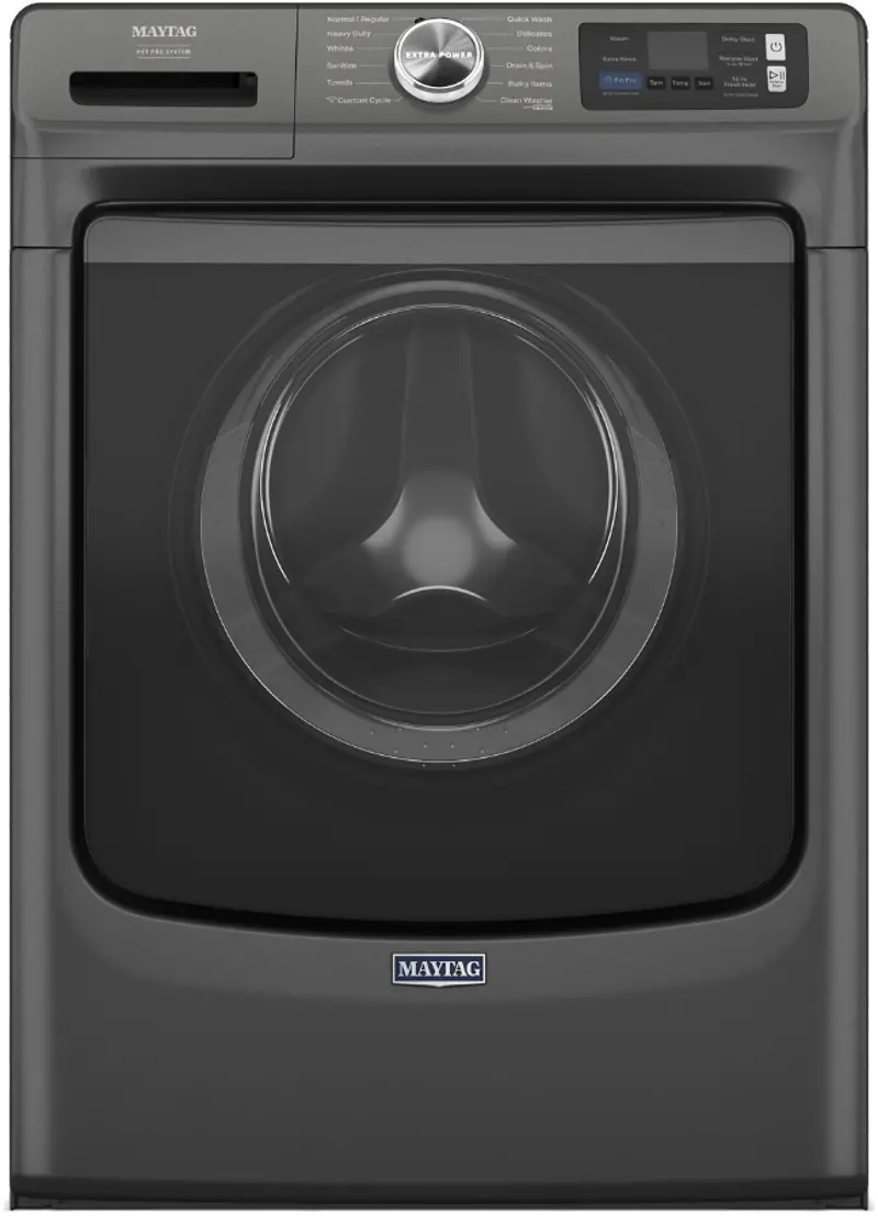 Maytag 5.0 Cu Ft Smart Pet Pro Front Load Washer - Volcano Black