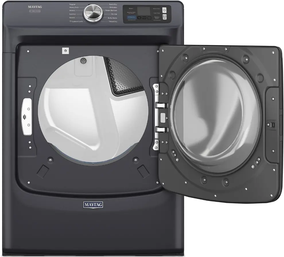 MED7020RF Maytag 7.4 Cu Ft Smart Pet Pro Electric Dryer - Midnight Steel-11
