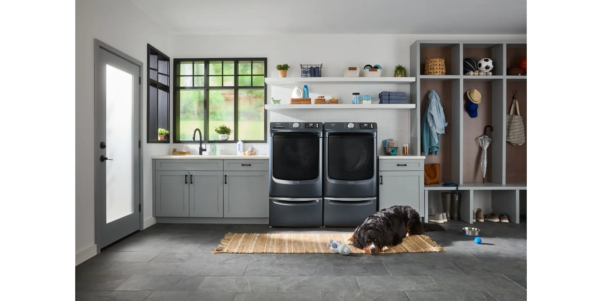 MGD7020RF Maytag 7.4 Cu Ft Smart Pet Pro Gas Dryer - Midnight Steel-2