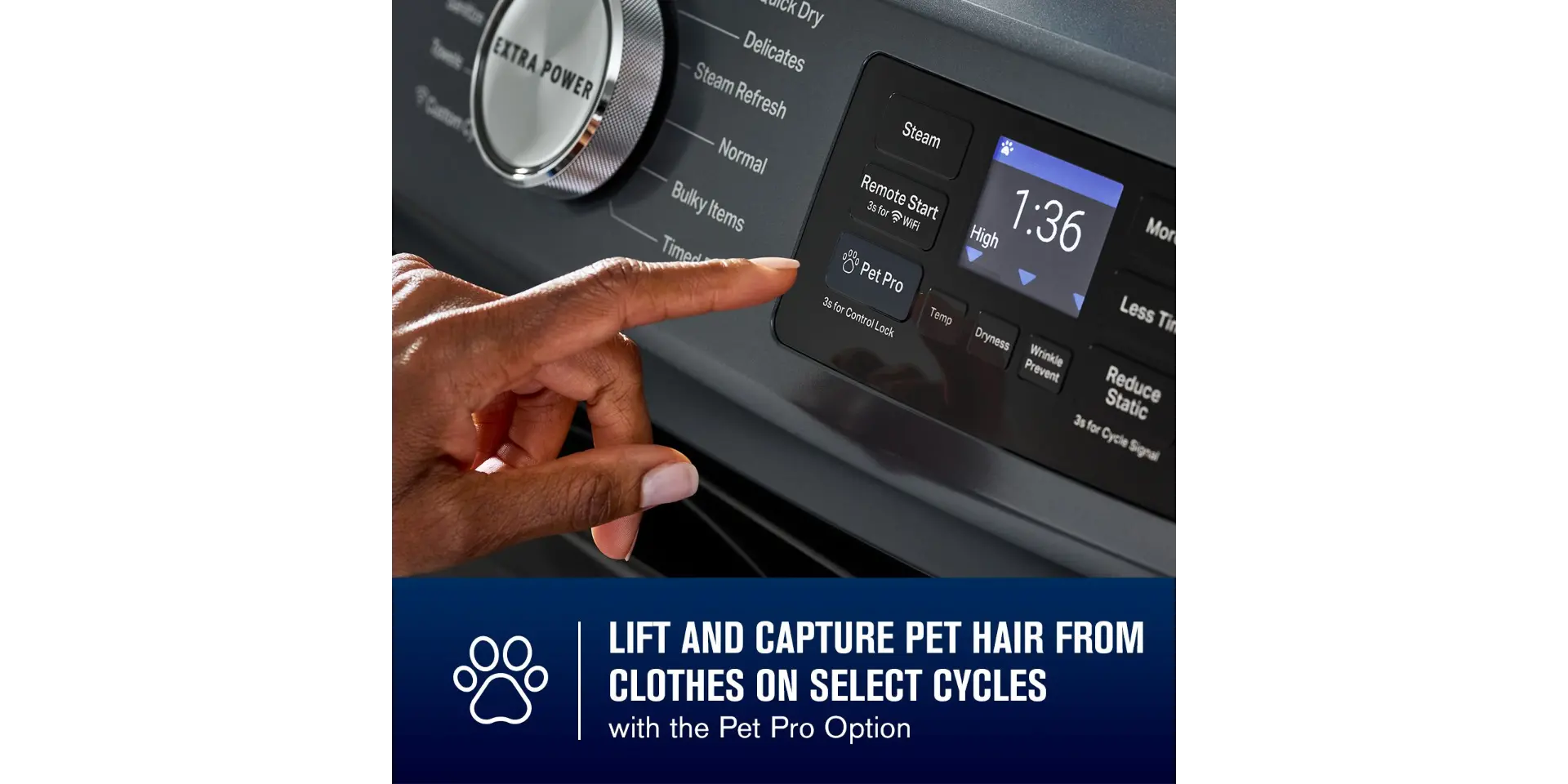 MGD7020RF Maytag 7.4 Cu Ft Smart Pet Pro Gas Dryer - Midnight Steel-5