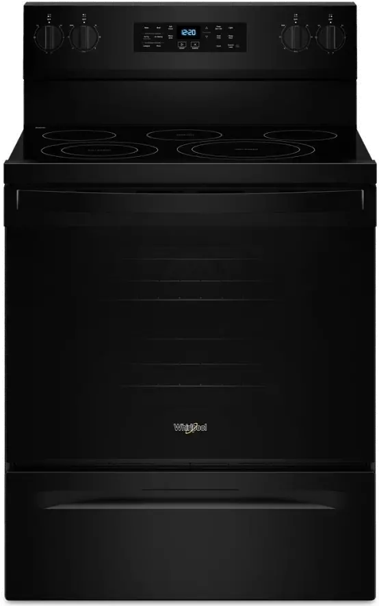 WFES5030RB Whirlpool 5.3 Cu Ft Single Oven Electric Range - Black-2