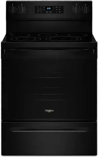 WFES5030RB Whirlpool 5.3 Cu Ft Single Oven Electric Range - Black