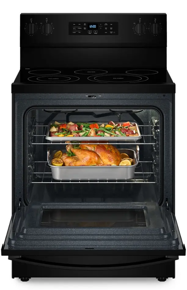 WFES5030RB Whirlpool 5.3 Cu Ft Single Oven Electric Range - Black-1