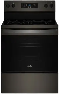 WFES5030RV Whirlpool 5.3 Cu Ft Single Oven Electric Range - Black Stainless Steel