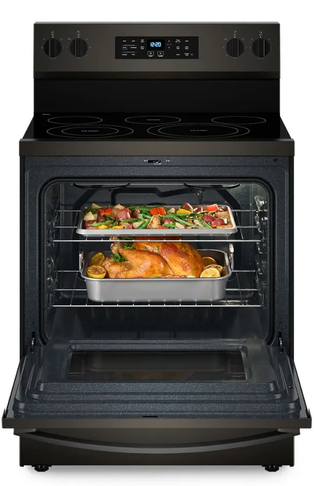 WFES5030RV Whirlpool 5.3 Cu Ft Single Oven Electric Range - Black Stainless Steel-7