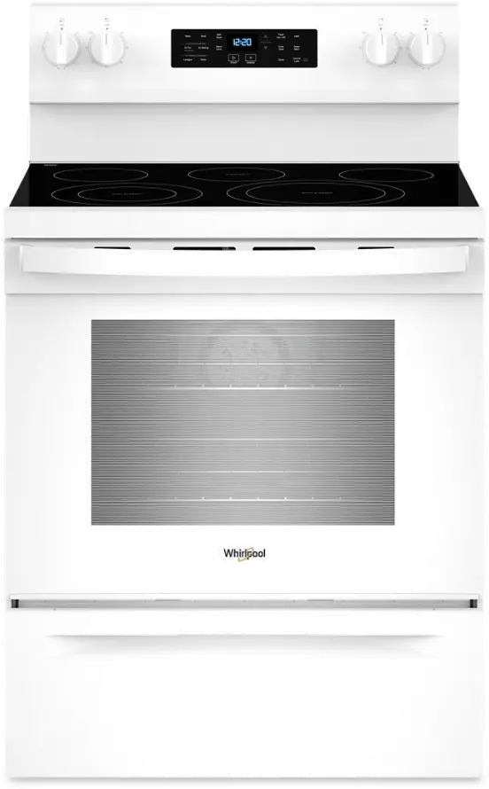 WFES5030RW Whirlpool 5.3 Cu Ft Single Oven Electric Range - White-1