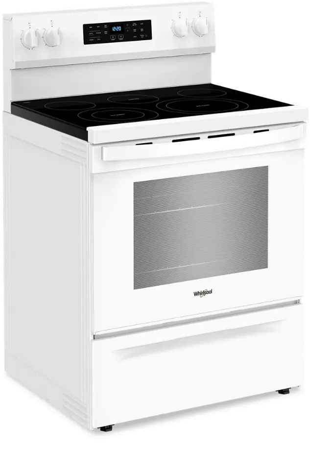 WFES5030RW Whirlpool 5.3 Cu Ft Single Oven Electric Range - White-11
