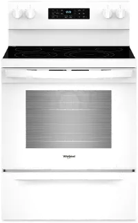 WFES5030RW Whirlpool 5.3 Cu Ft Single Oven Electric Range - White