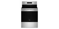 WFES5030RZ Whirlpool 5.3 Cu Ft Single Oven Electric Range - Fingerprint Resistant Stainless Steel