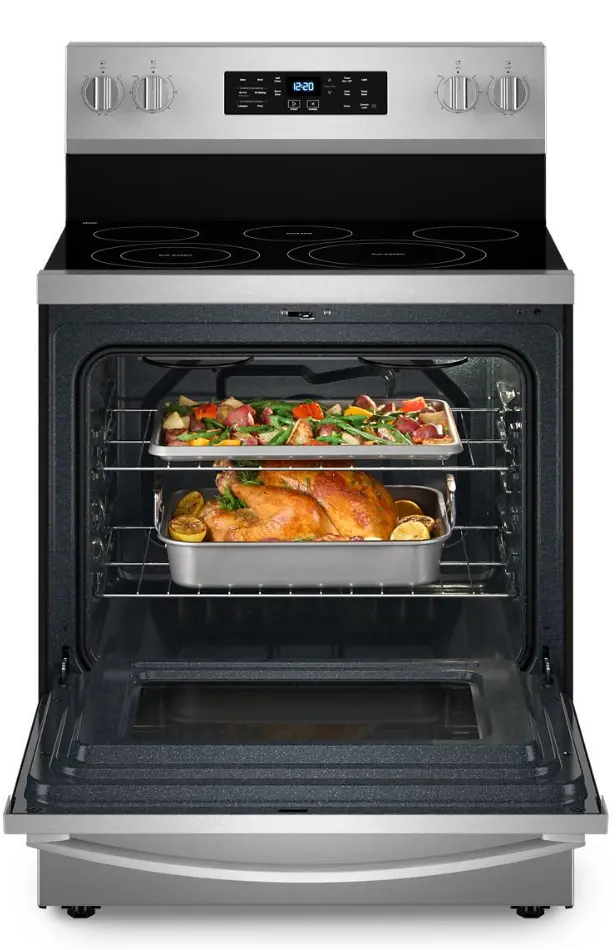 WFES5030RZ Whirlpool 5.3 Cu Ft Single Oven Electric Range - Fingerprint Resistant Stainless Steel-7