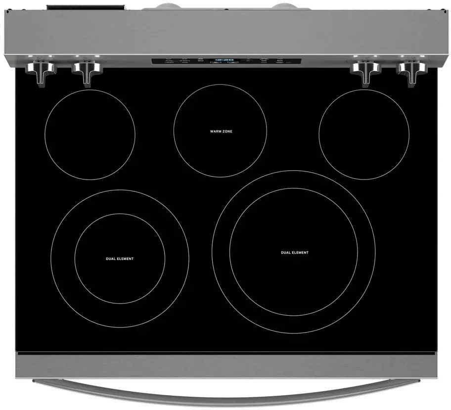 WFES5030RZ Whirlpool 5.3 Cu Ft Single Oven Electric Range - Fingerprint Resistant Stainless Steel-9