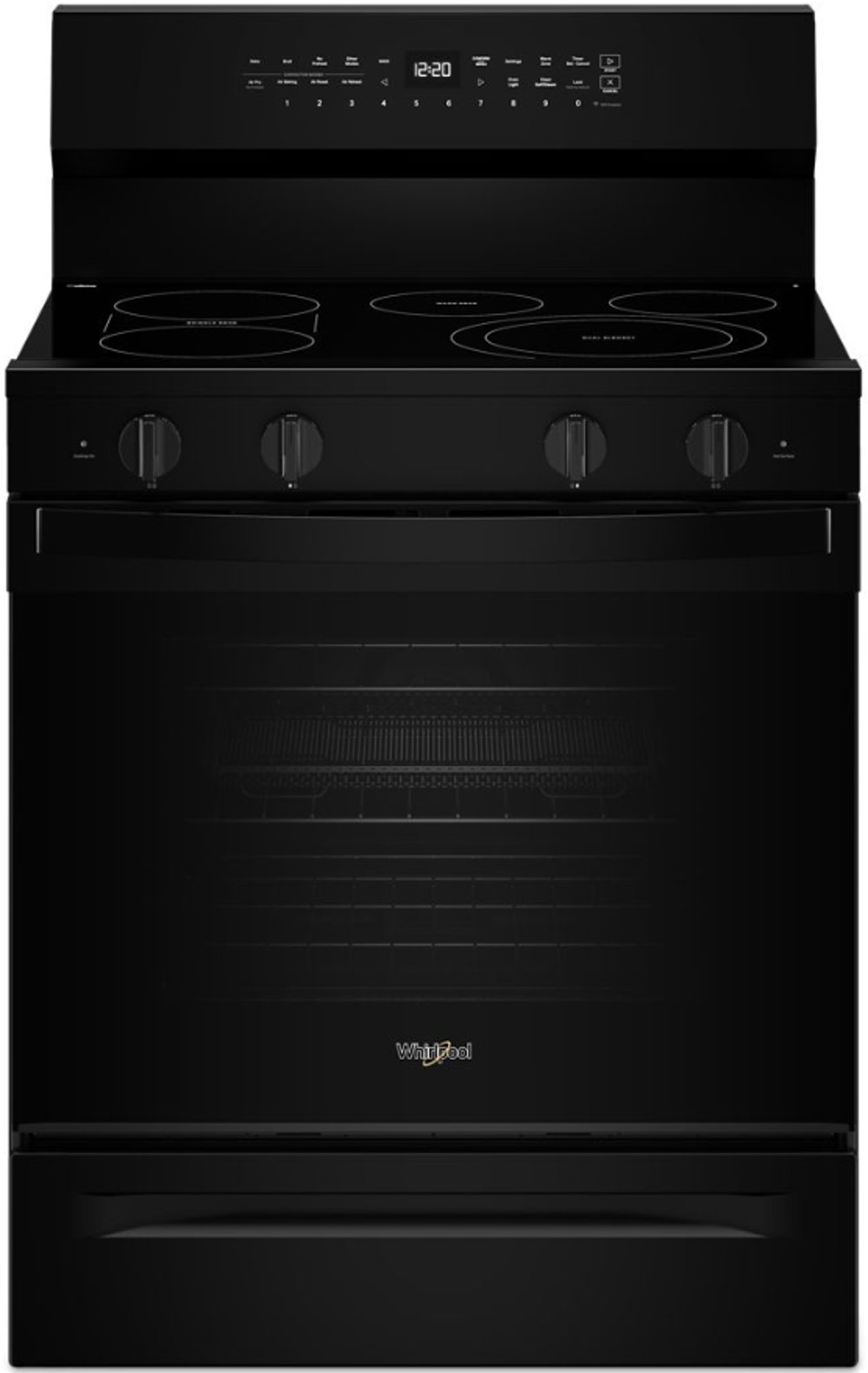 Whirlpool 5.3 Cu Ft Single Oven Electric Range - Black