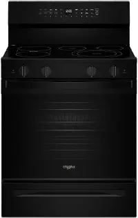 WFES7530RB Whirlpool 5.3 Cu Ft Single Oven Electric Range - Black