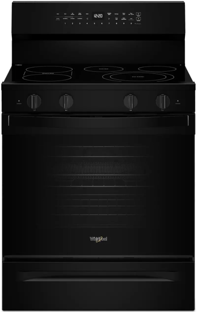 Whirlpool 5.3 Cu Ft Single Oven Electric Range - Black