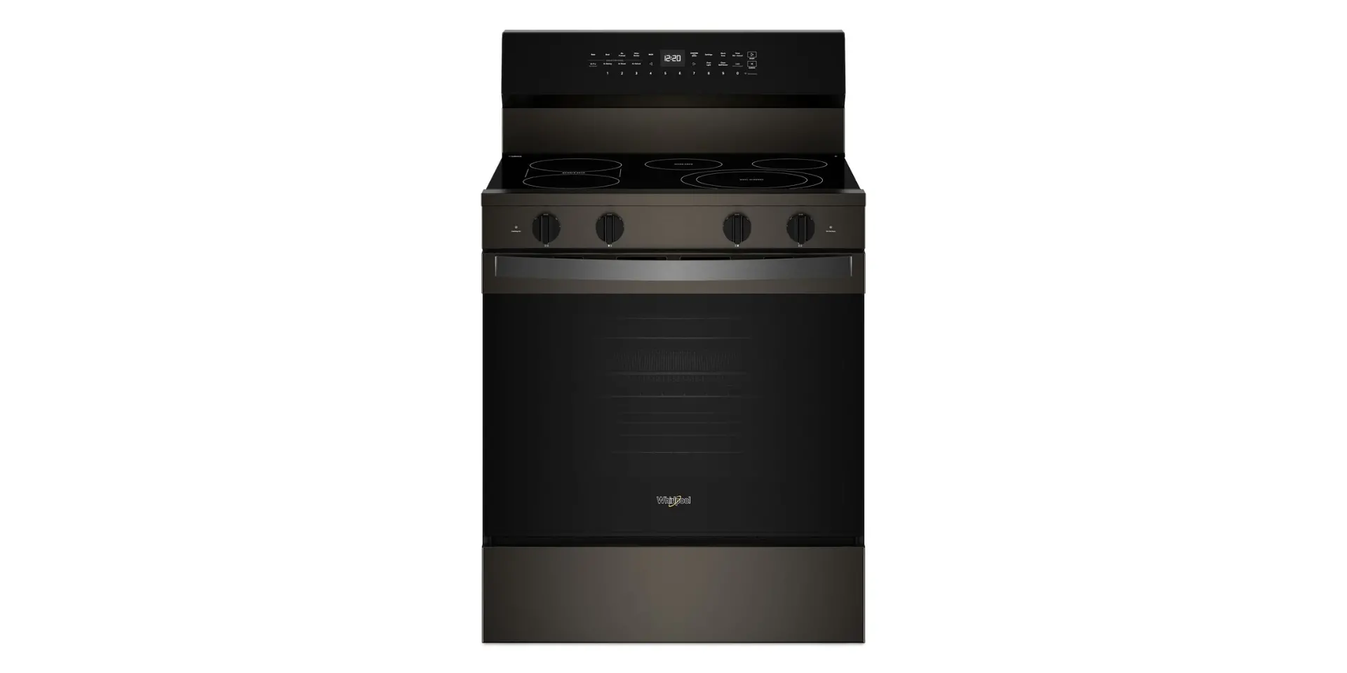 WFES7530RV Whirlpool 5.3 Cu Ft Single Oven Electric Range - Black Stainless Steel-1