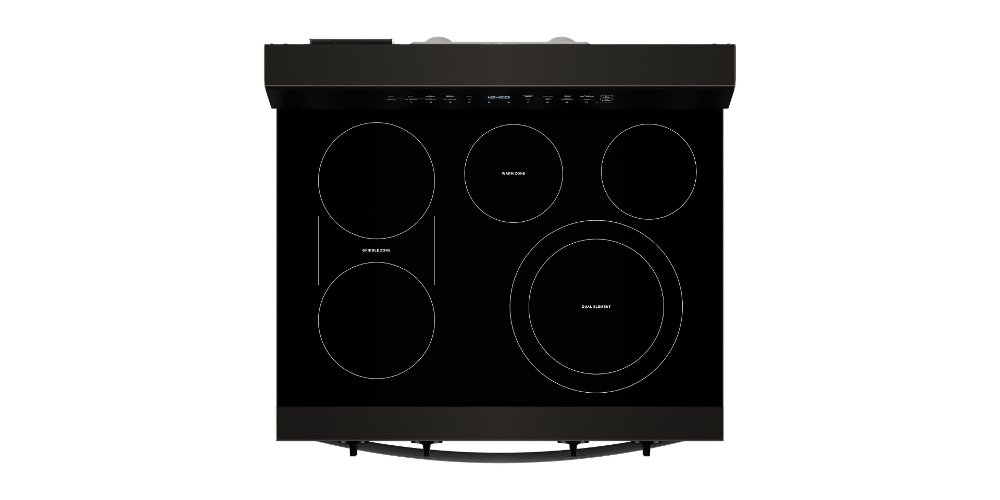Whirlpool 5.3 Cu Ft Single Oven Electric Range - Black Stainless Steel