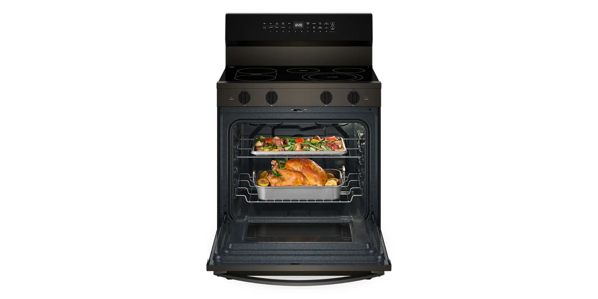 WFES7530RV Whirlpool 5.3 Cu Ft Single Oven Electric Range - Black Stainless Steel-8