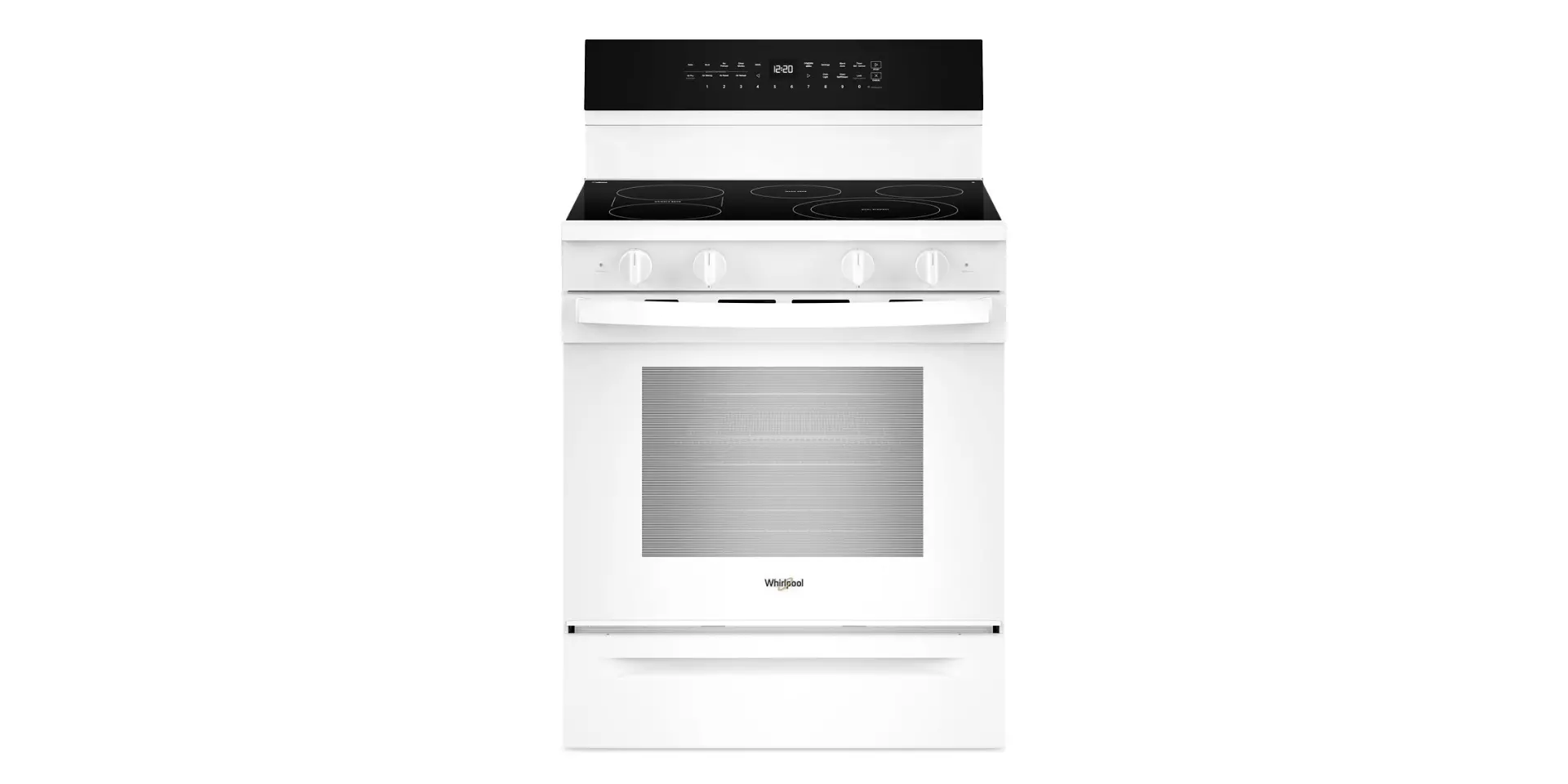 WFES7530RW Whirlpool 5.3 Cu Ft Single Oven Electric Range - White-2