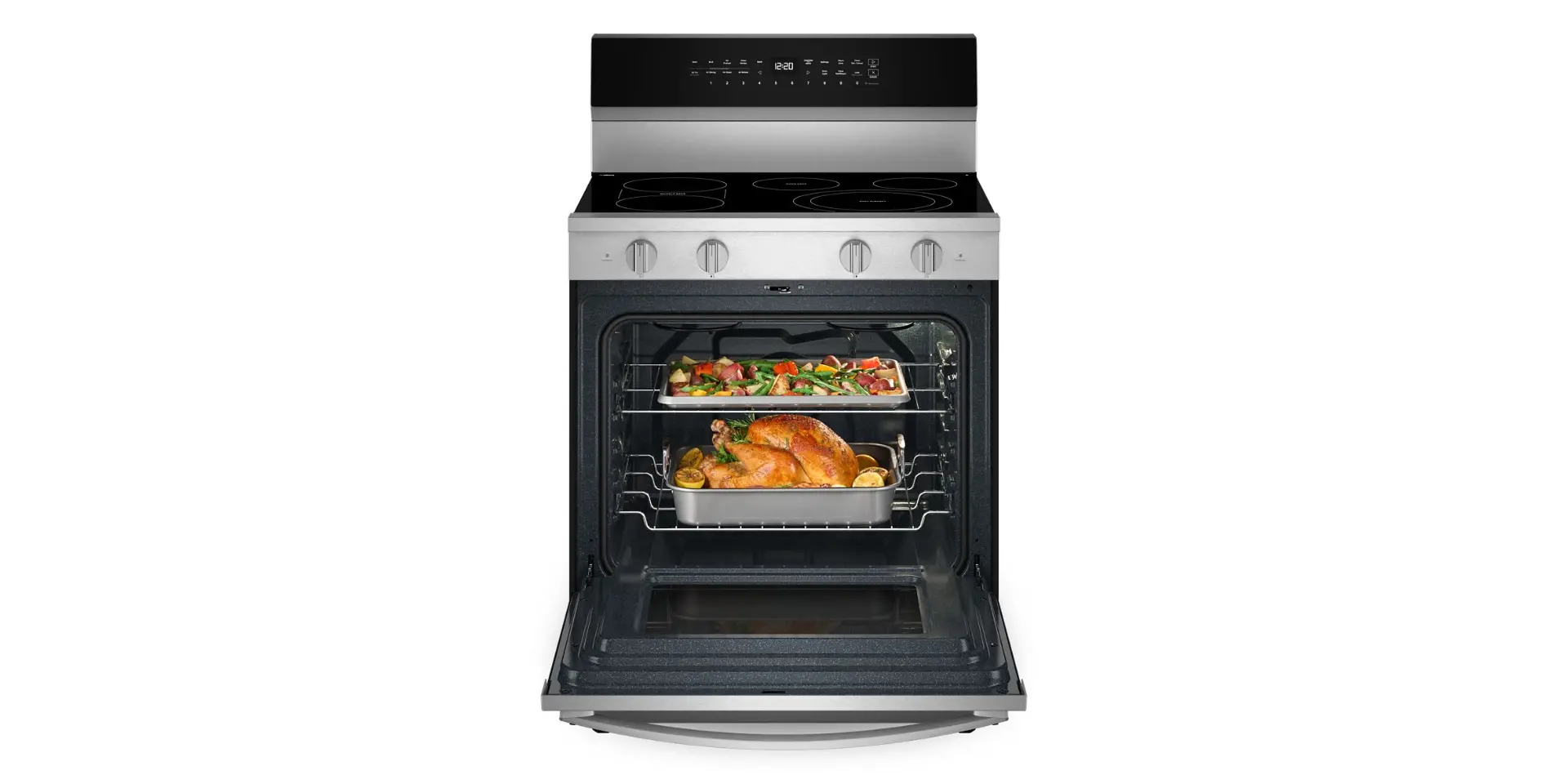 WFES7530RZ Whirlpool 5.3 Cu Ft Smart Electric Range - Stainless Steel-10