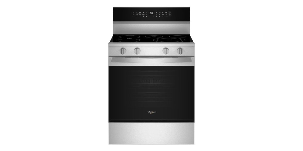 Whirlpool 5.3 Cu Ft Smart Electric Range - Stainless Steel