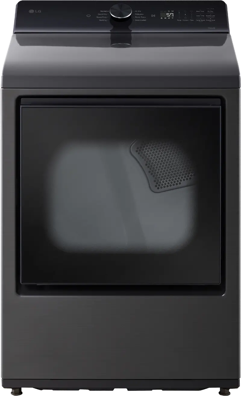 LG 7.3 Cu Ft Electric Dryer - Black