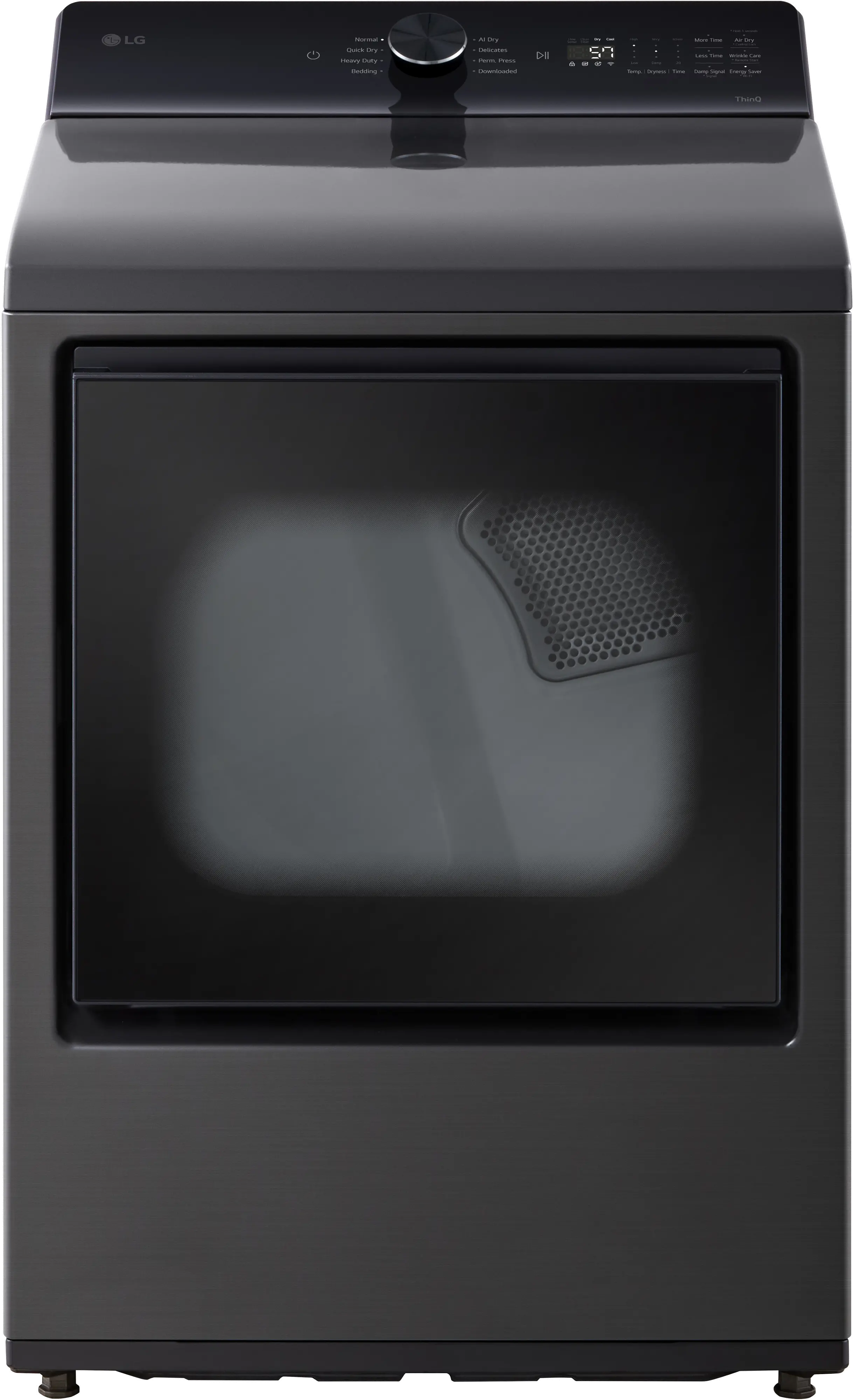 DLG8201L LG 7.3 Cu Ft Gas Dryer - Black-1