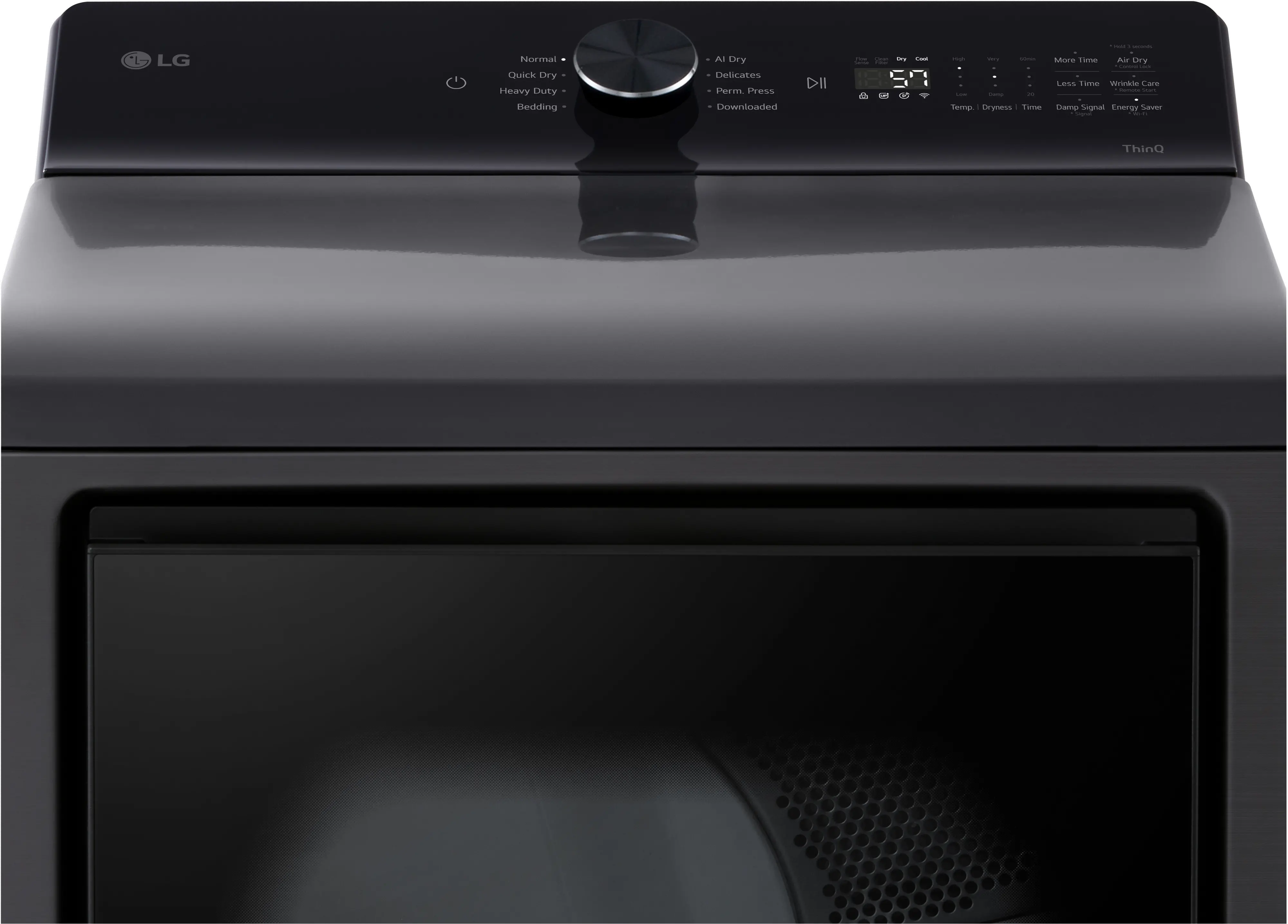 DLG8201L LG 7.3 Cu Ft Gas Dryer - Black-2
