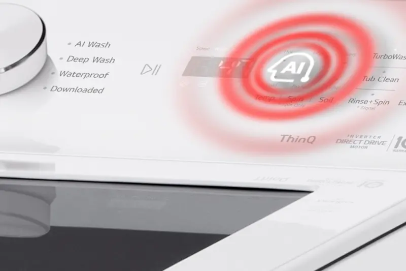 WT8205CW LG 4.8 Cu Ft Top Load Washer with Agitator - White-10