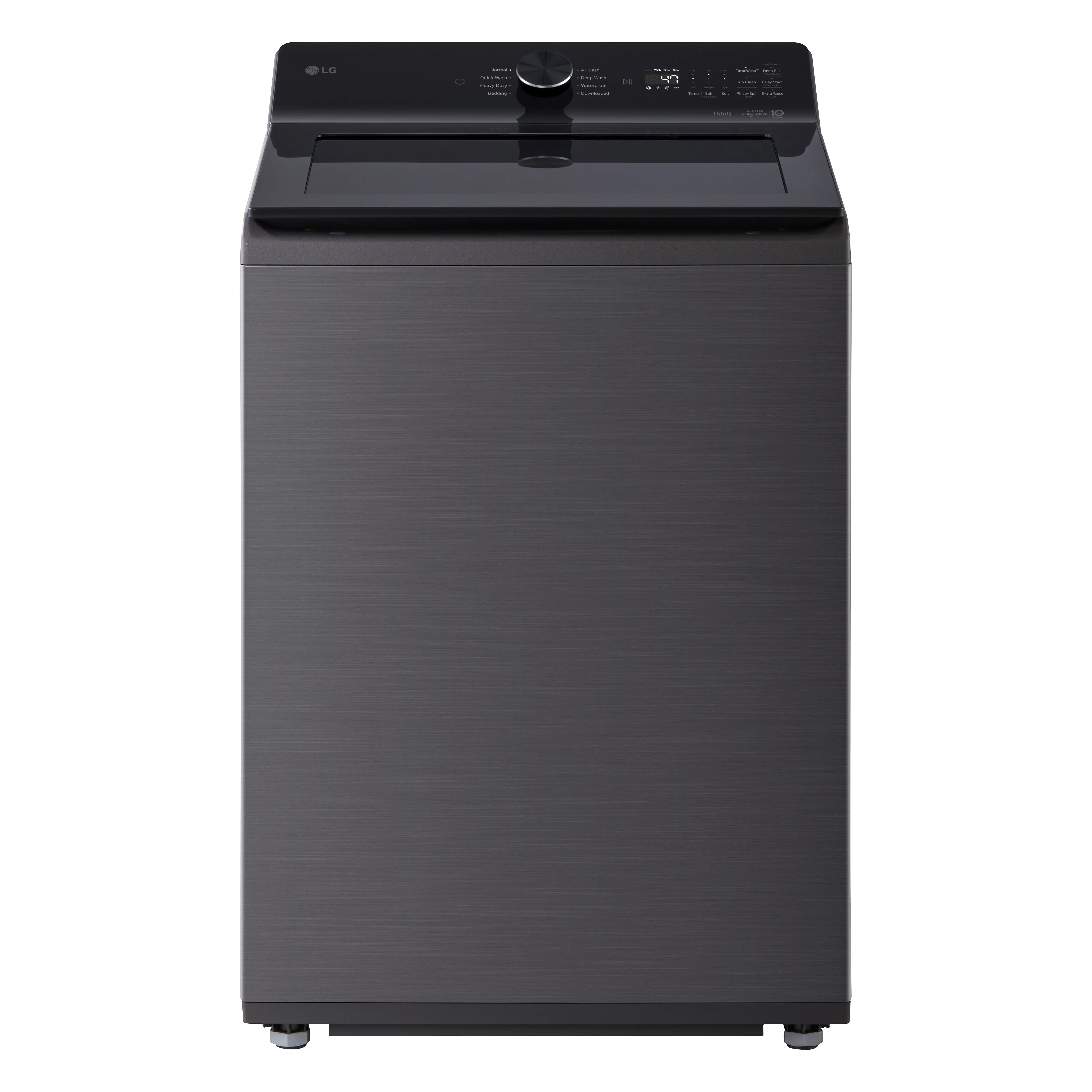 WT8205CL LG 4.8 Cu Ft Top Load Washer with Agitator - Black-1