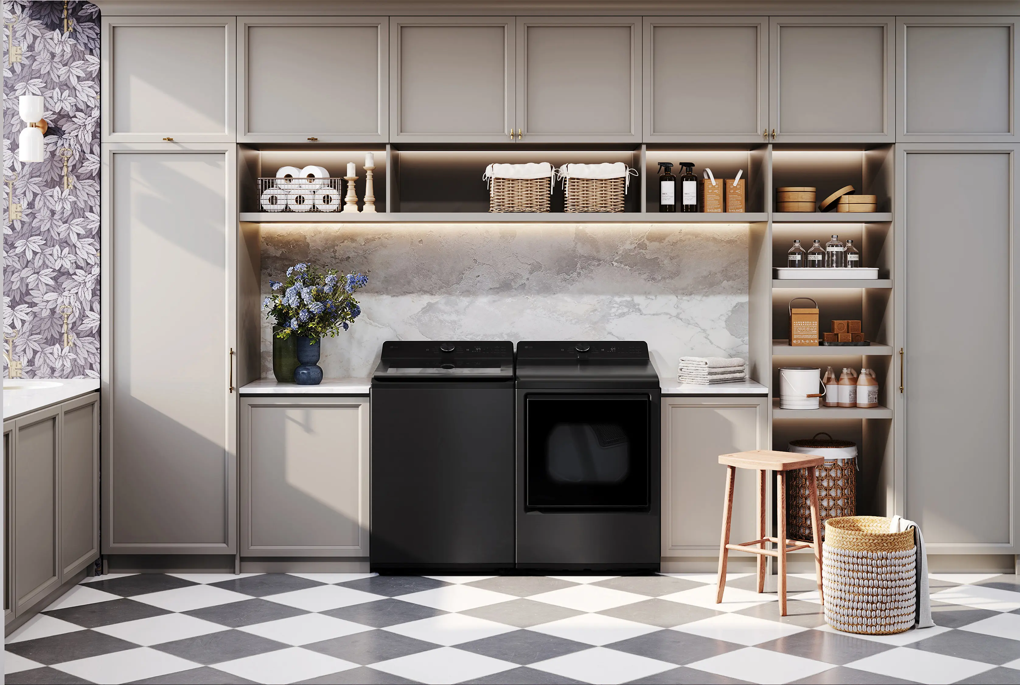 WT8205CL LG 4.8 Cu Ft Top Load Washer with Agitator - Black-10