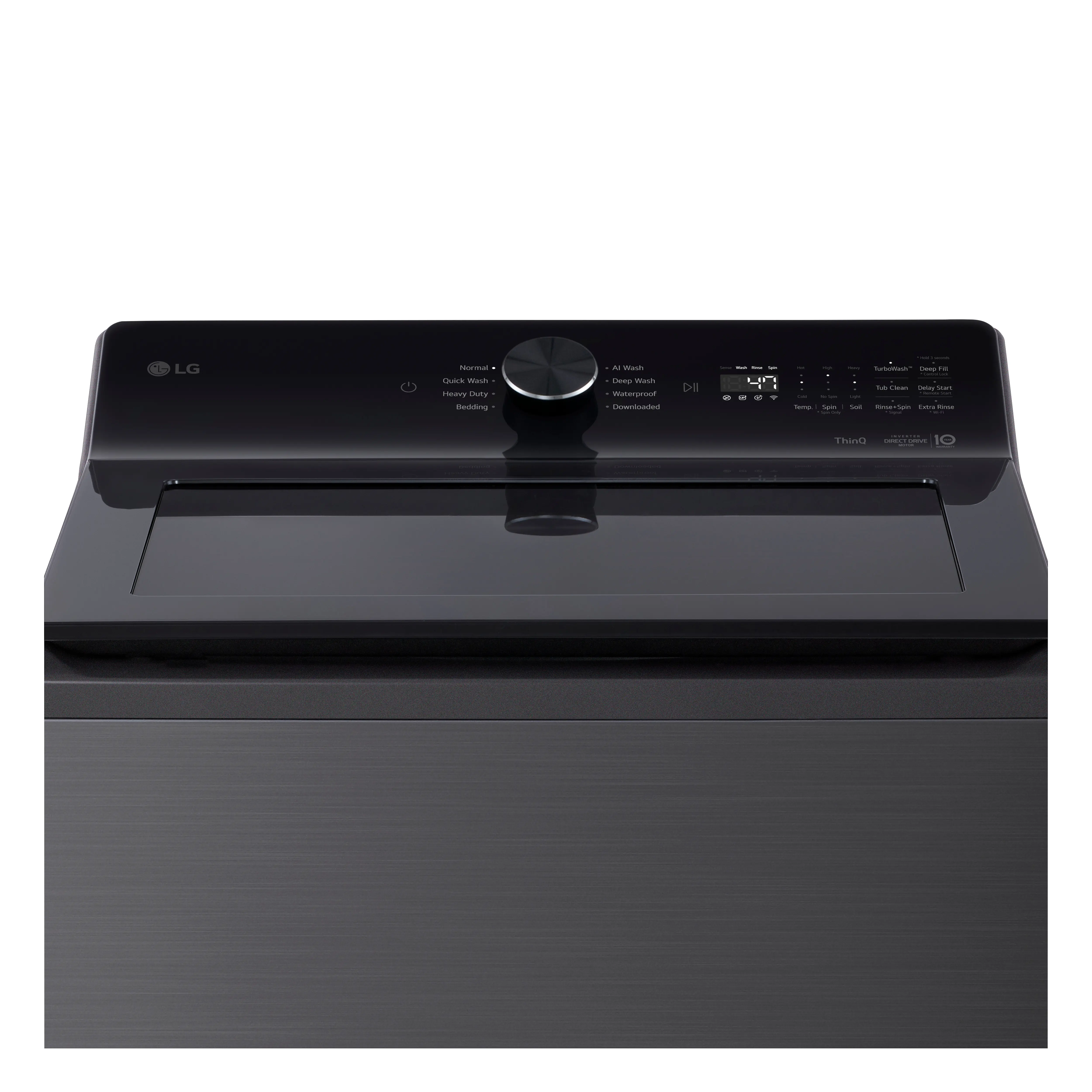 WT8205CL LG 4.8 Cu Ft Top Load Washer with Agitator - Black-12