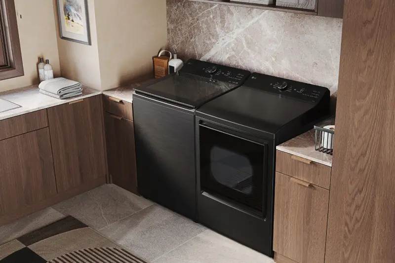 WT8205CL LG 4.8 Cu Ft Top Load Washer with Agitator - Black-2