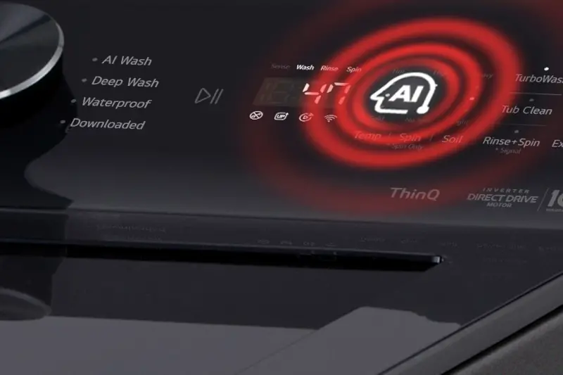 WT8205CL LG 4.8 Cu Ft Top Load Washer with Agitator - Black-9