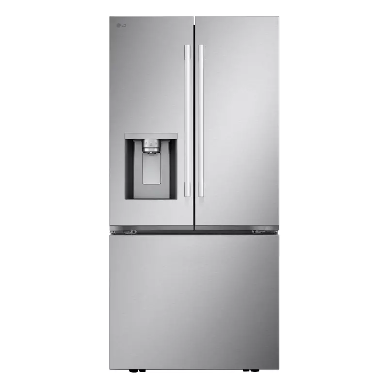 LG 20 Cu Ft French Door Refrigerator - Counter Depth Stainless Steel