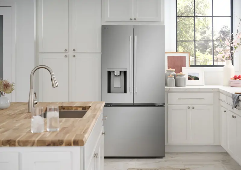 LF20G6331S LG 20 Cu Ft French Door Refrigerator - Counter Depth Stainless Steel-2