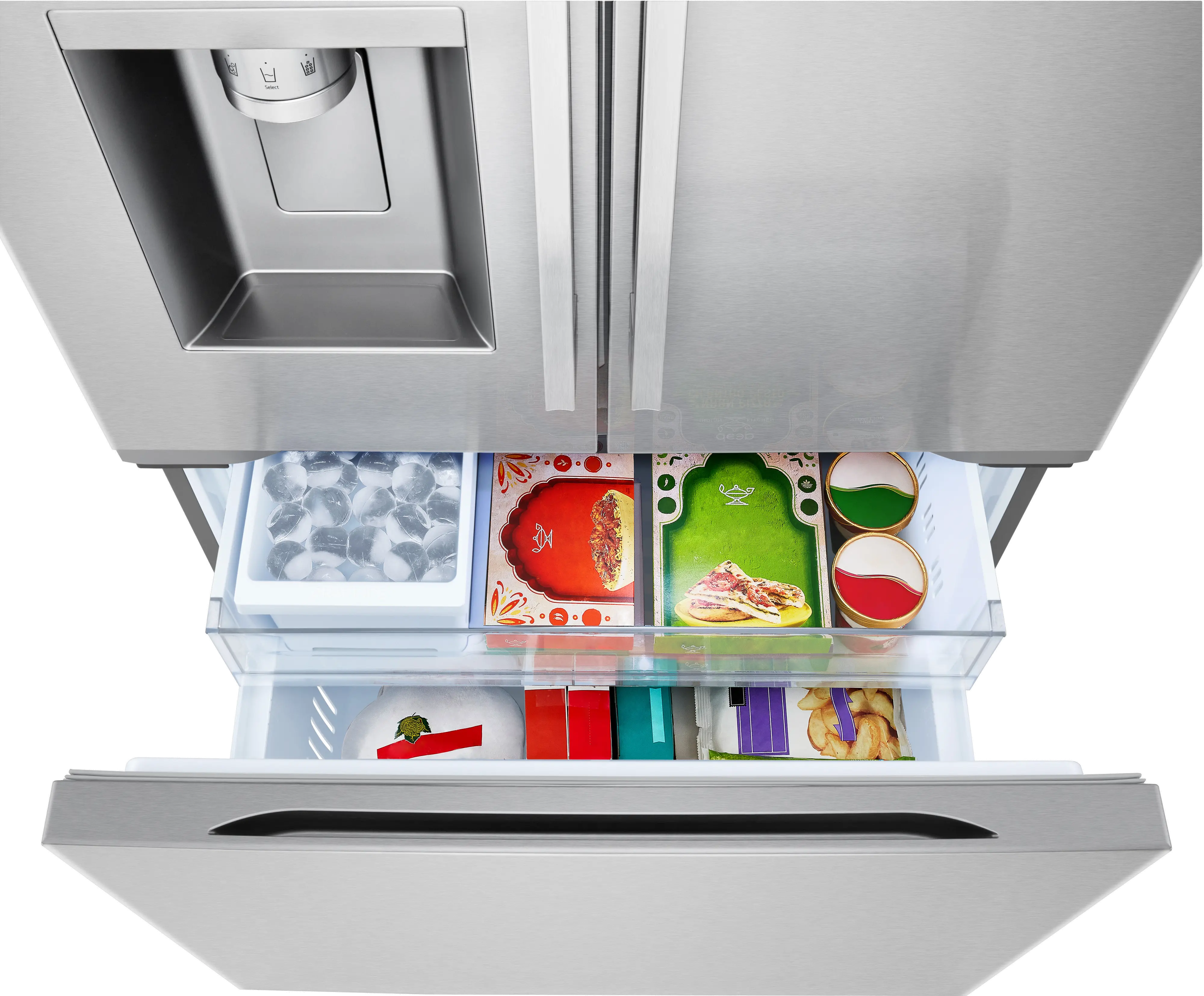 LF24Z6530S LG 24 Cu Ft French Door Refrigerator - Counter Depth Stainless Steel-14