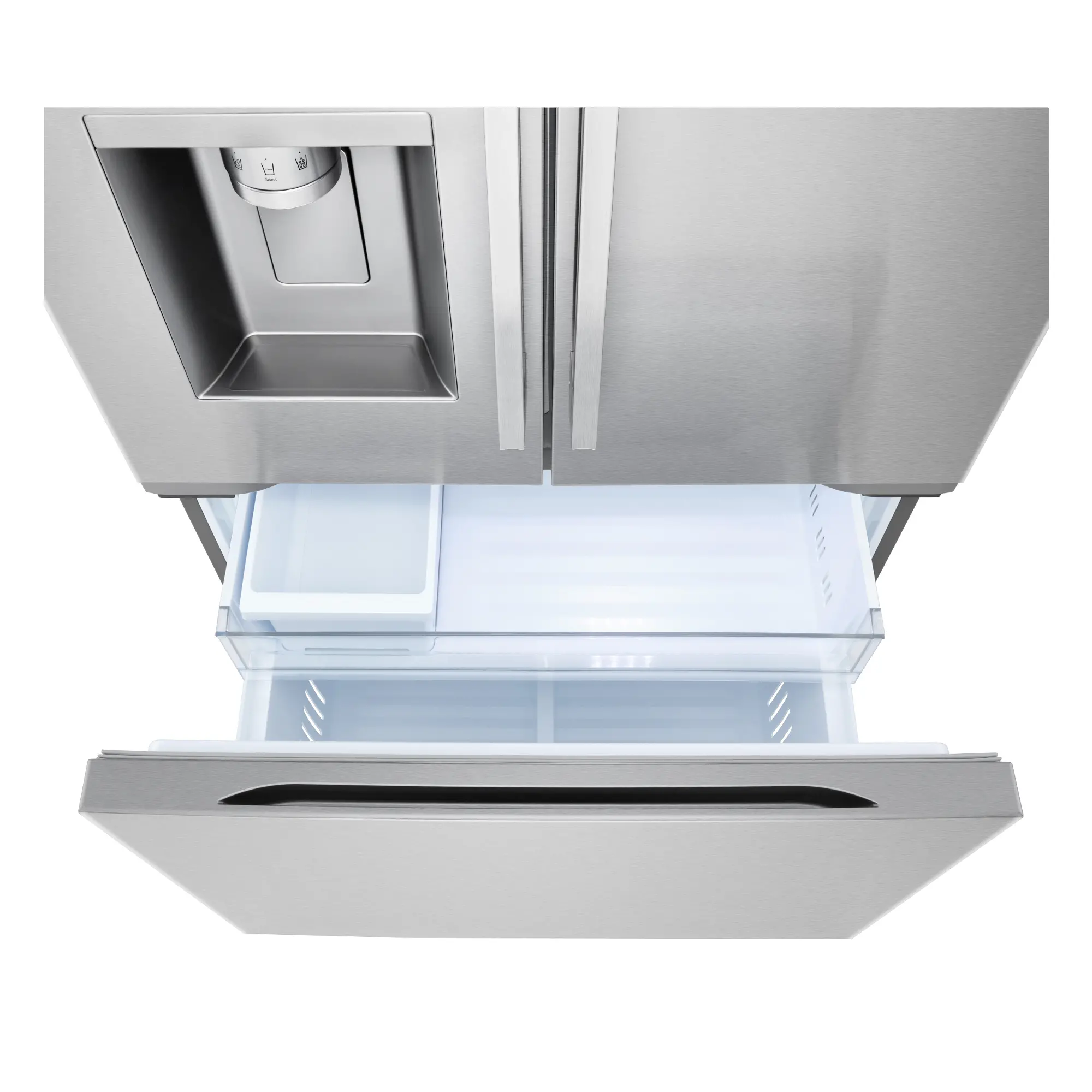 LG 24 Cu Ft French Door Refrigerator - Counter Depth Stainless