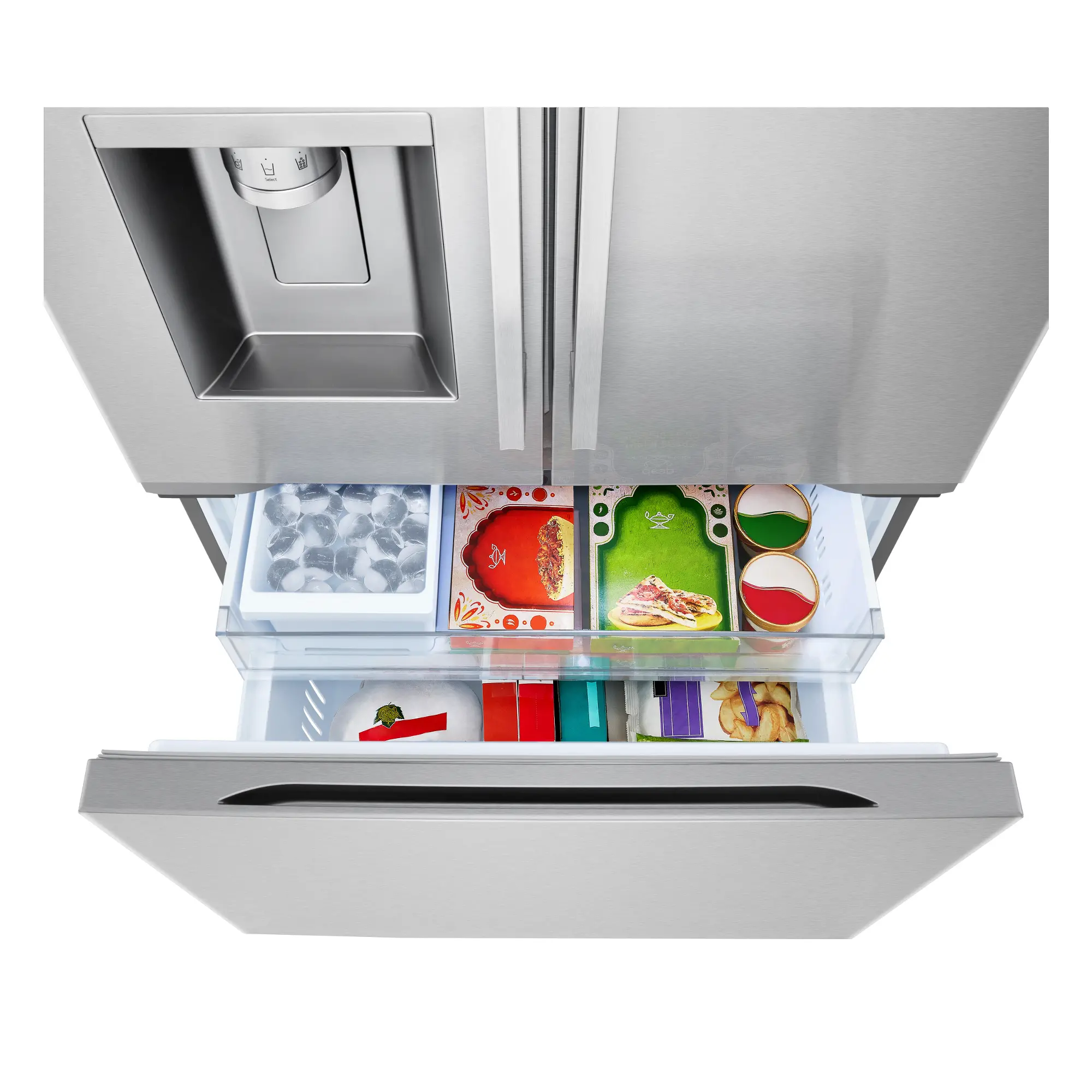 LG 24 Cu Ft French Door Refrigerator - Counter Depth Stainless