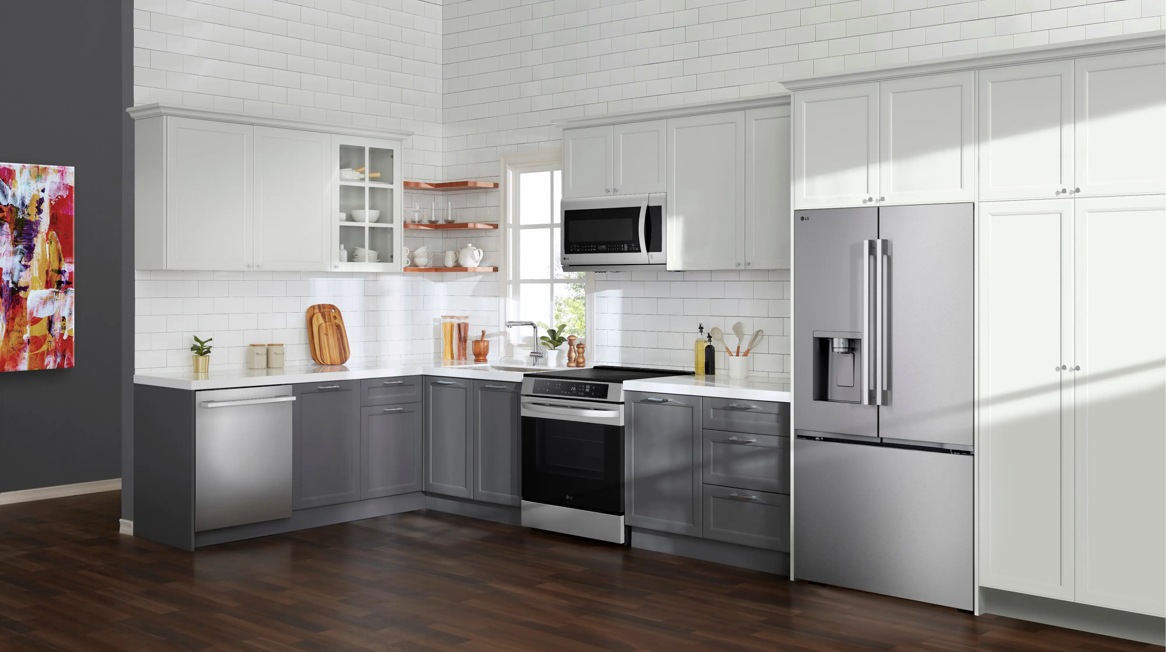 LF24Z6530S LG 24 Cu Ft French Door Refrigerator - Counter Depth Stainless Steel-2