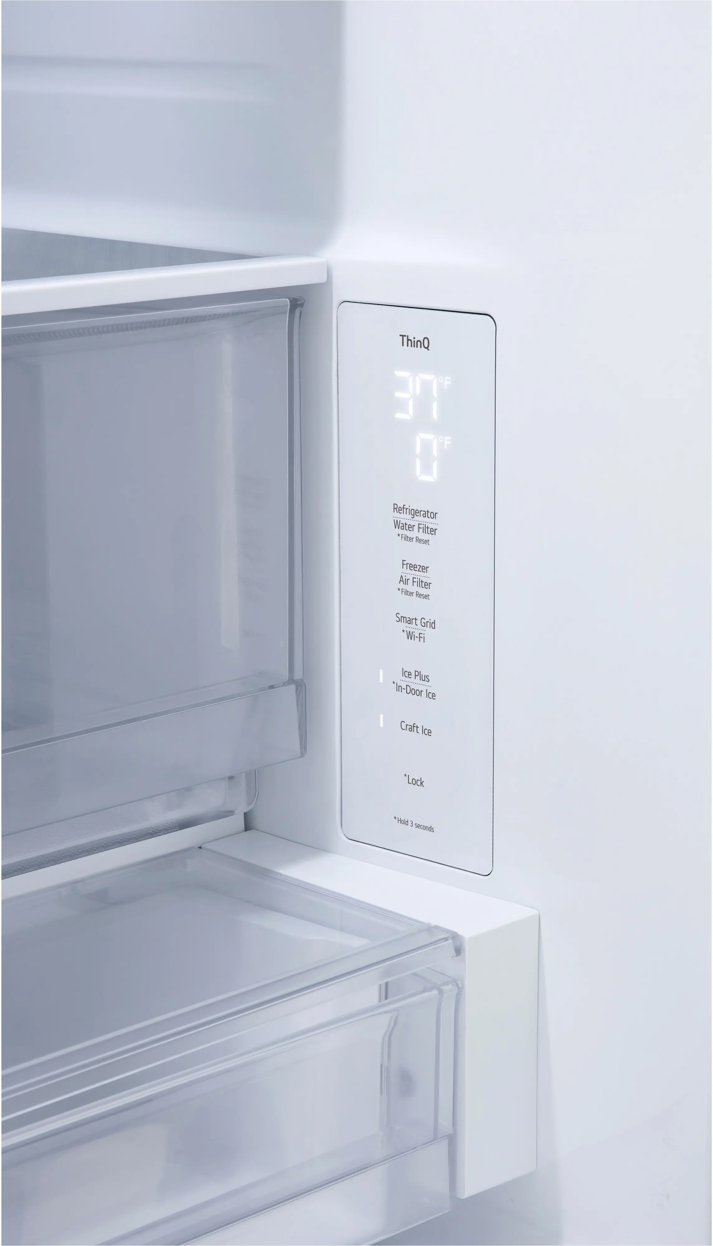 LF24Z6530S LG 24 Cu Ft French Door Refrigerator - Counter Depth Stainless Steel-7