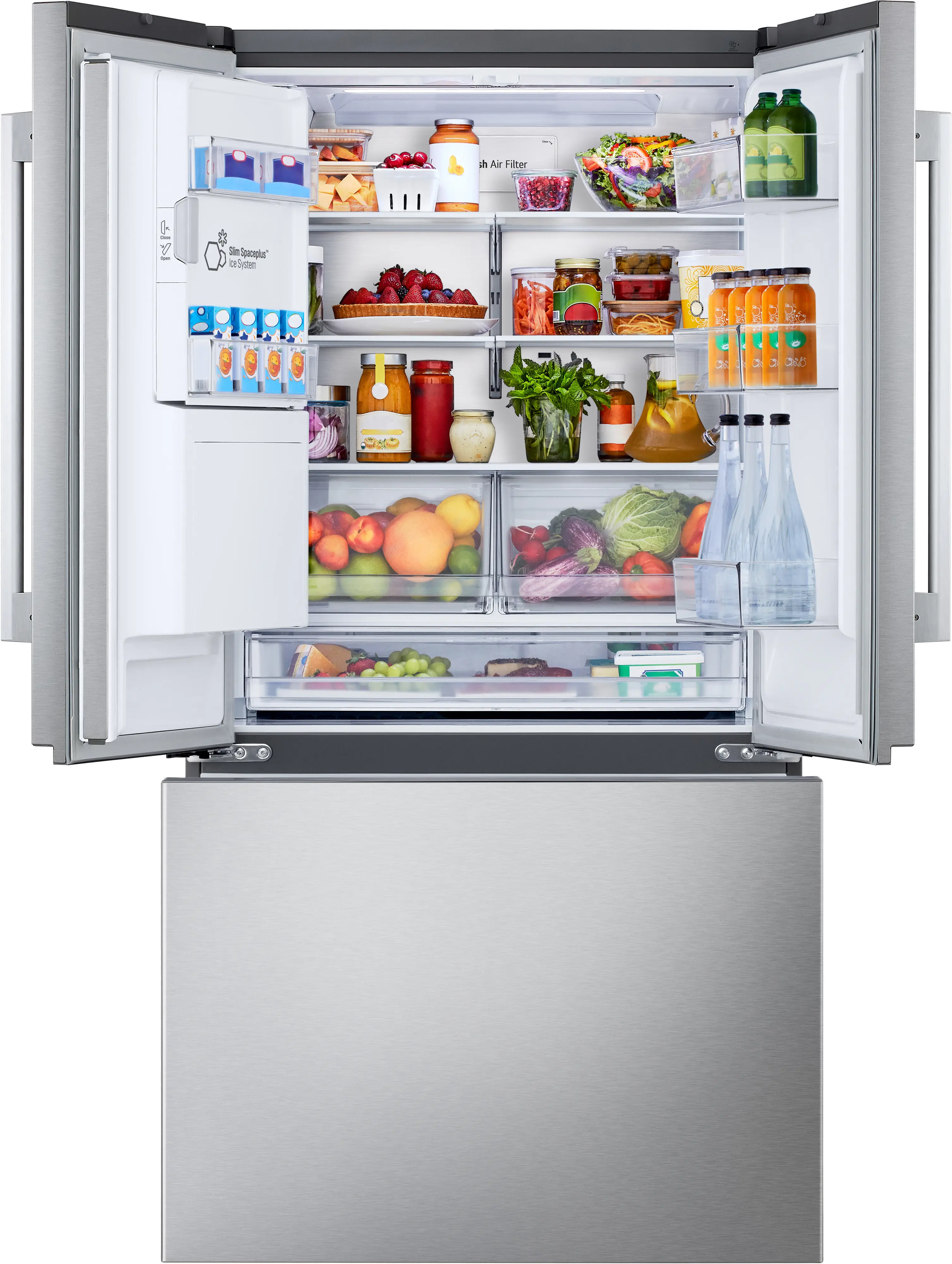 LF24Z6530S LG 24 Cu Ft French Door Refrigerator - Counter Depth Stainless Steel-9