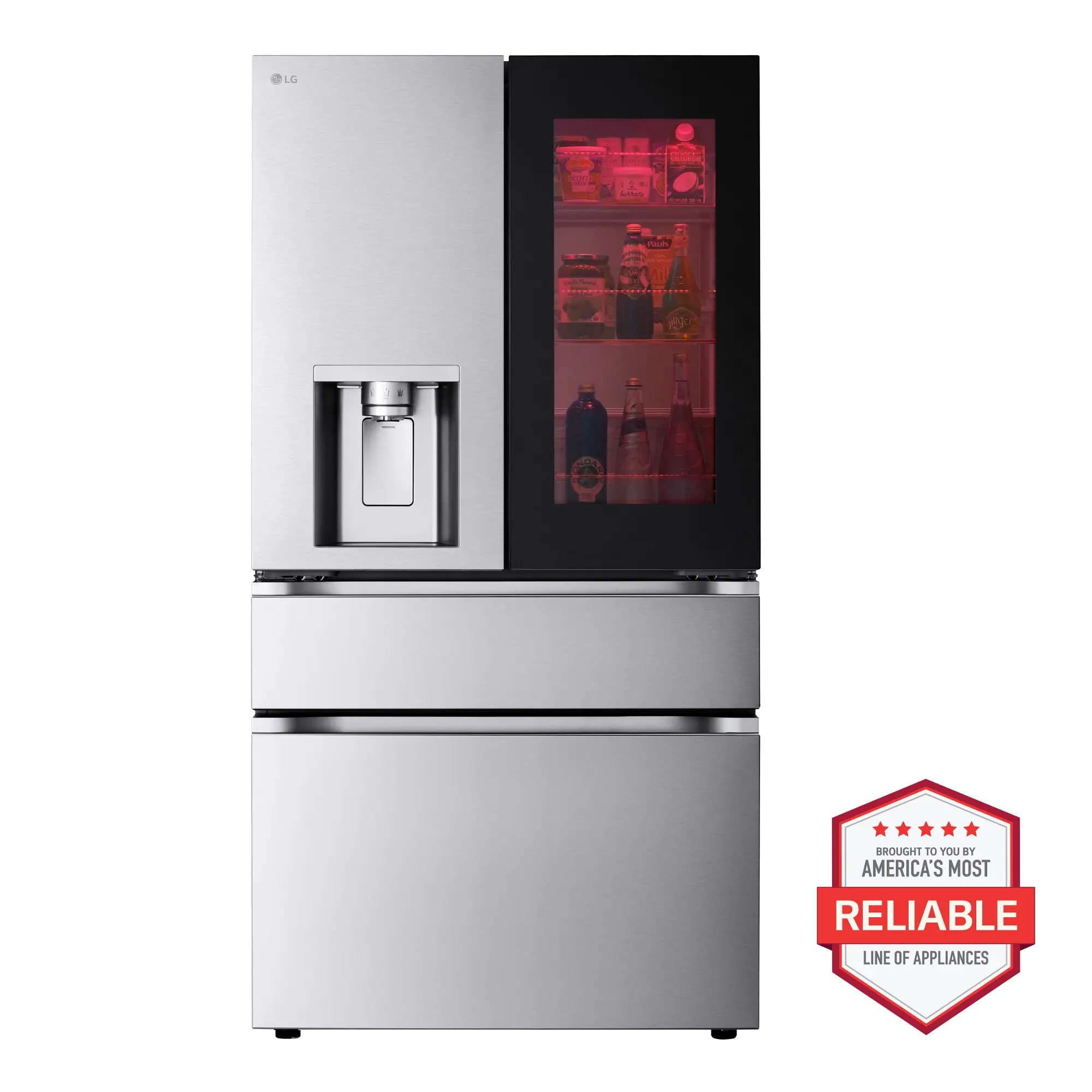 LG 29.4 Cu Ft Smart InstaView French 4-Door Refrigerator