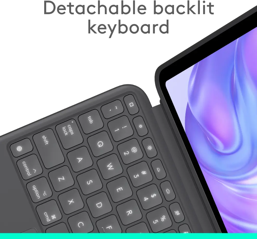 Logitech Combo Touch for iPad Pro 11” Keyboard Case with Detachable Backlit Keyboard-3