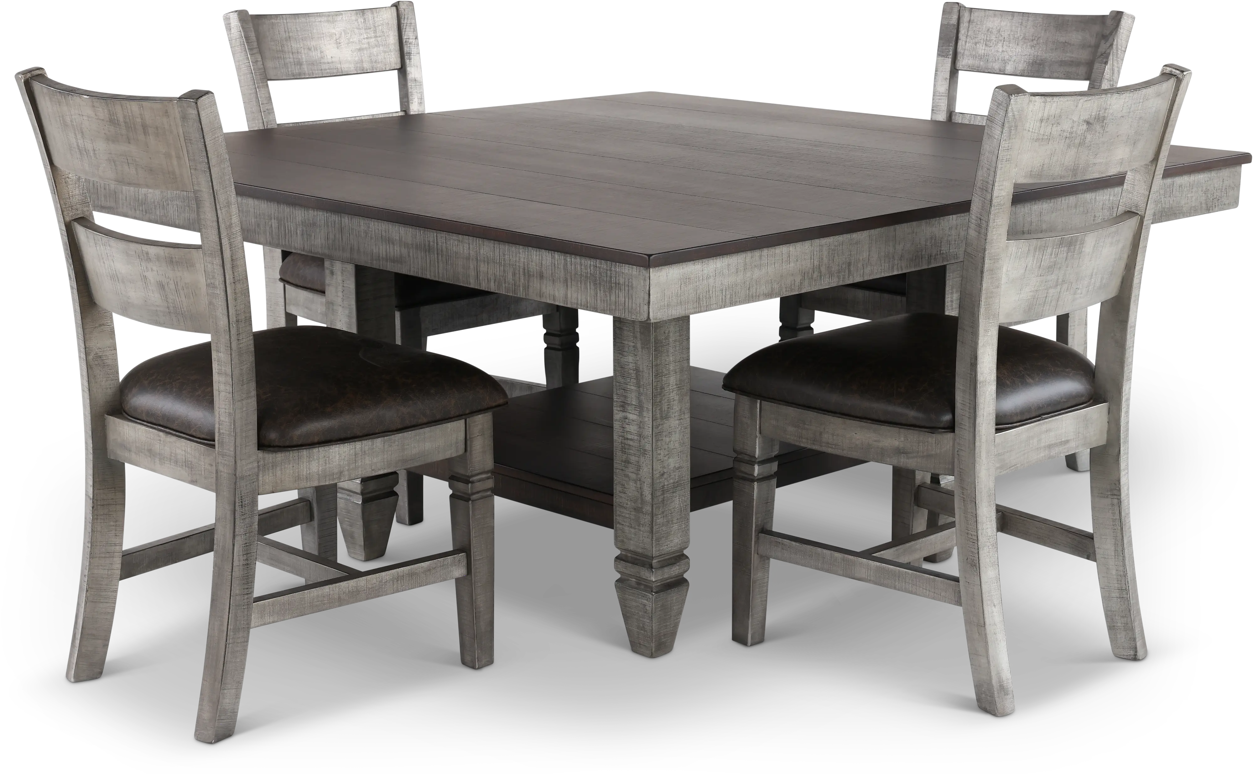 Hope Hills Brown and Gray 5 Piece Dining Set-1